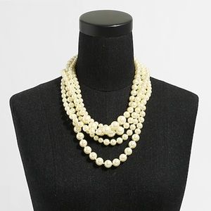 J. Crew Pearl Multi-strand Necklace
